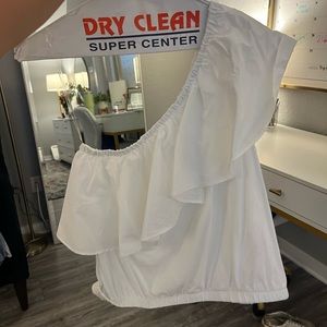 Cute off the shoulder ruffle top